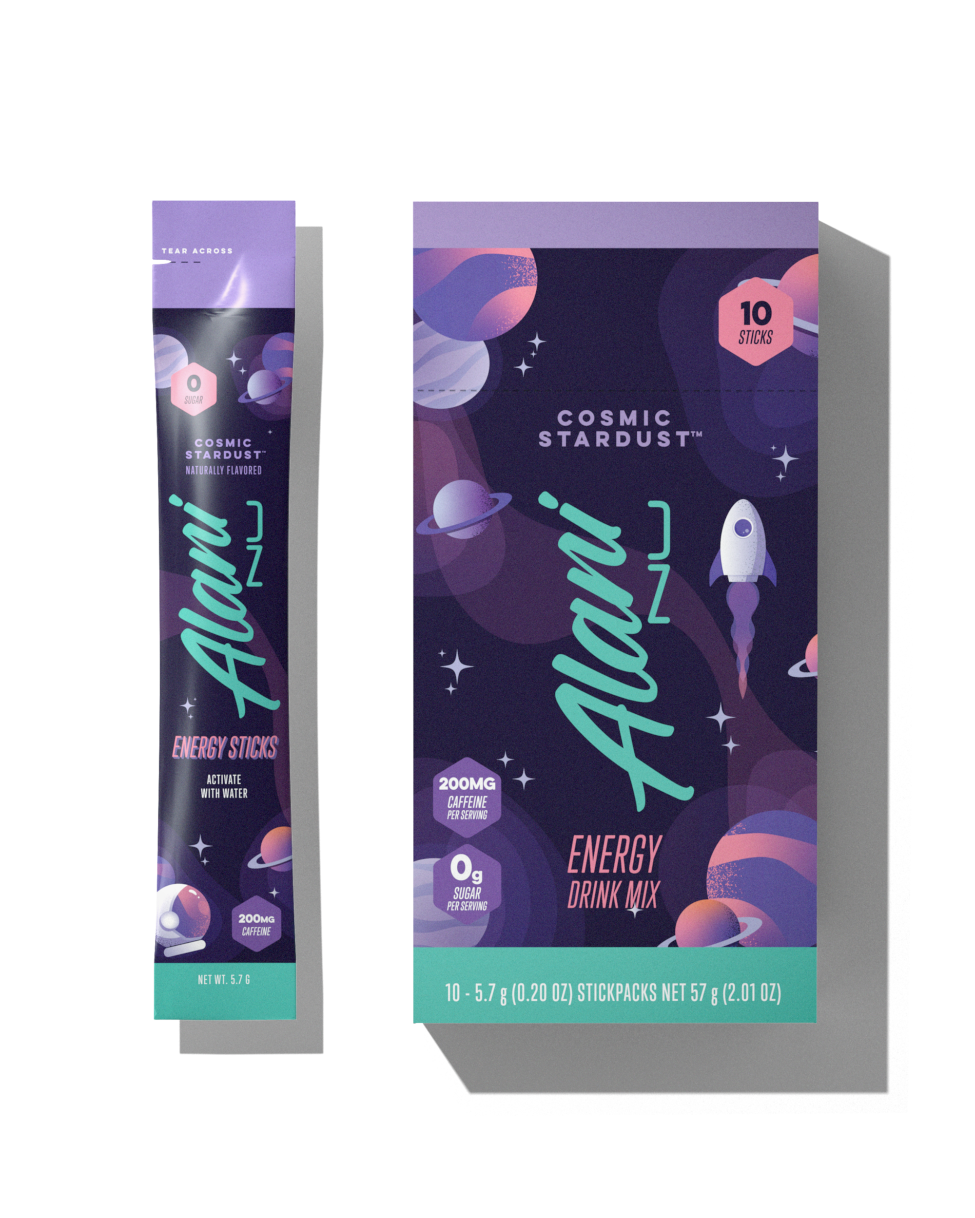A 10 pack of Energy Sticks in Cosmic Stardust flavor.