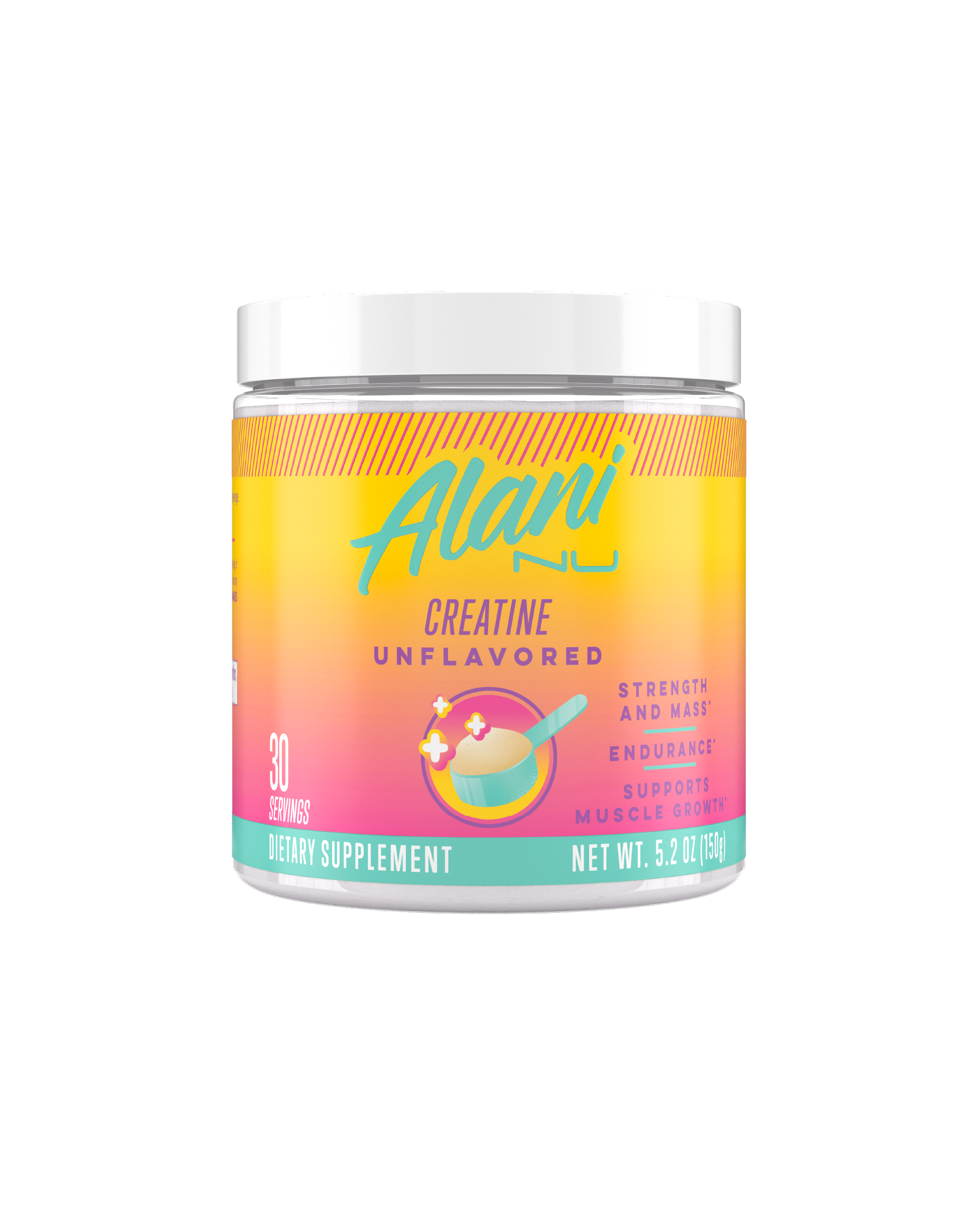 A 30 serving of Creatine in unflavored.