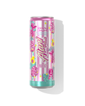 The front view of a sugar-free 12oz can of Cotton Candy Alani Nu Energy, flavored with other natural flavors.